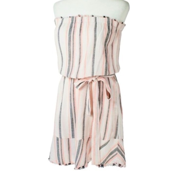 cloth & stone Dresses & Skirts - Anthro Cloth & Stone candy-striped strapless dress